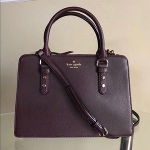 Kate Spade Lise Mulberry Street Mahogany Satchel